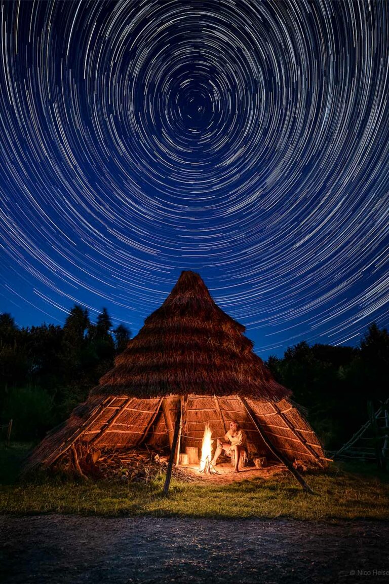 Steinzeitpark Albersdorf Startrails Werner Pfeifer Nico Heise
